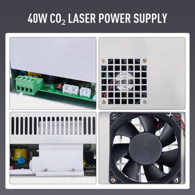 40W Power Supply with Overcurrent Short Circuit Protection for CO2 Laser Engravers & Cutters