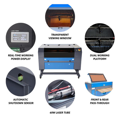60W CO2 Cabinet Laser Engraver Cutting Machine Picture