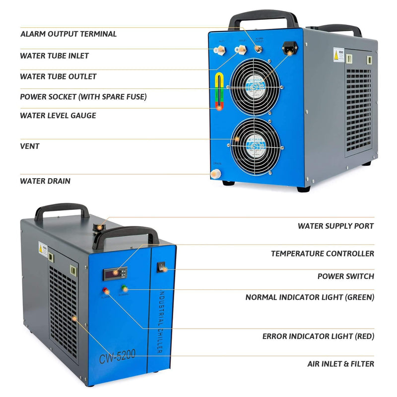 cw5200 chiller laser water cooler Cw 5200 chiller price