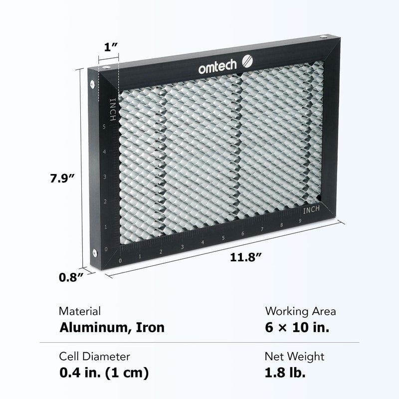 6x10 Inch Metal Honeycomb Laser Working Bed for CO2 Laser Engravers