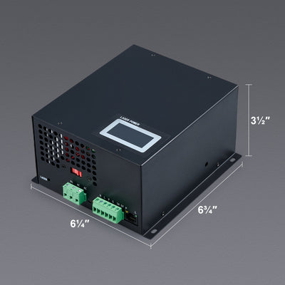 50W Power Supply with Digital Display for CO2 Laser Engravers & Cutters