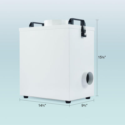 120W Industrial Air Purifier with 4 Layer Air Filter, 106cfm Intake Fume Extractor for Laser Engraver