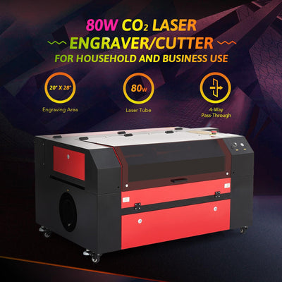 80W CO2 Laser Engraver Cutting Machine