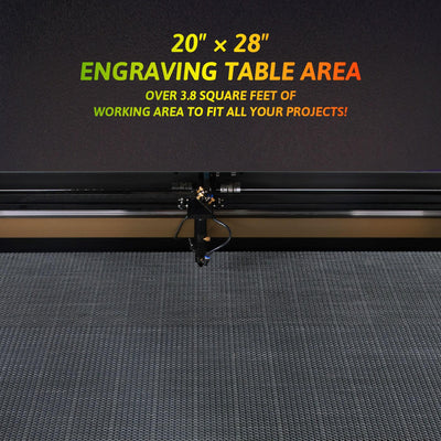 80W CO2 Laser Engraver Machine with 20x28 inch Engraving Area