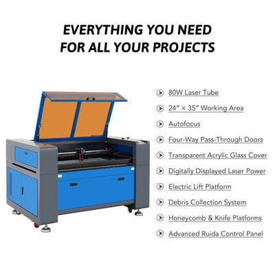 80W Laser Engraving Machine Specifications