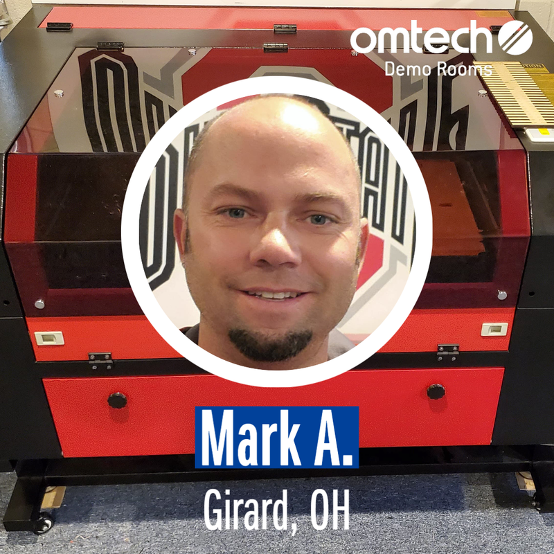 Laser Engraving in Girard, Ohio | Demo Room Host - Mark A.