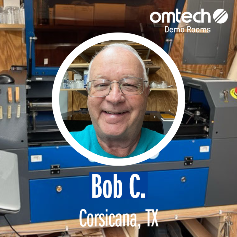 Laser Engraving in Corsicana, Texas | Demo Room Host - Bob C.