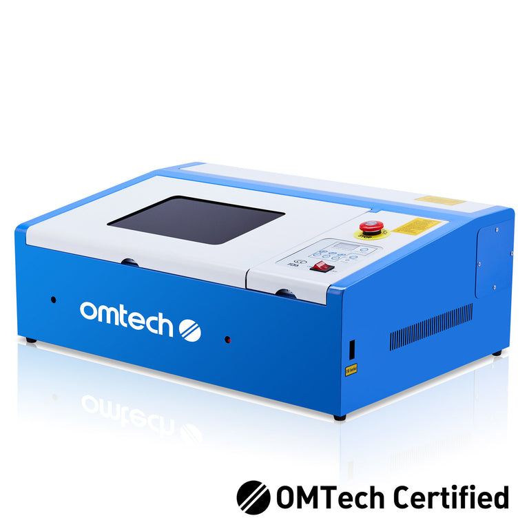 OMTech DF0812-40BGE 40W K40 CO2 Laser Engraver Marker 8x12 for Wood Acrylic  &c