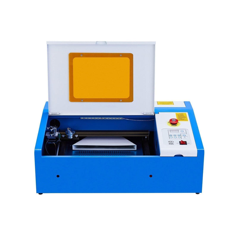 40W CO2 Laser Engraver Cutting Machine with 8” x 12” Working Area and LCD Display